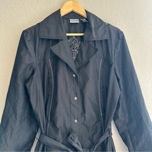 Chico’s Topper Julitta black lightweight windbreaker jacket size - Picture 4 of 10